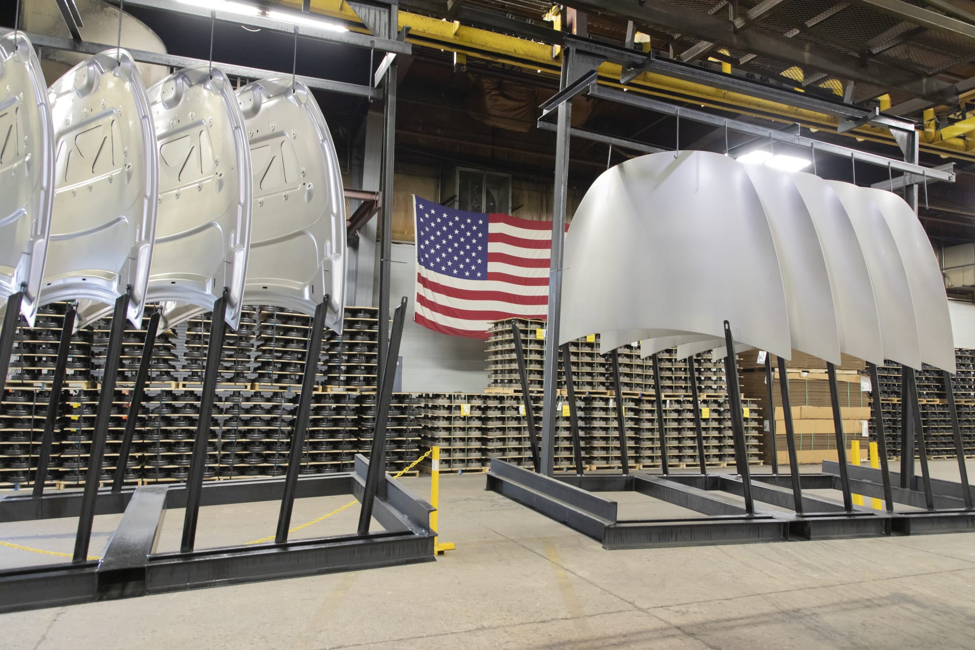 Lippert Coating Facility American Flag